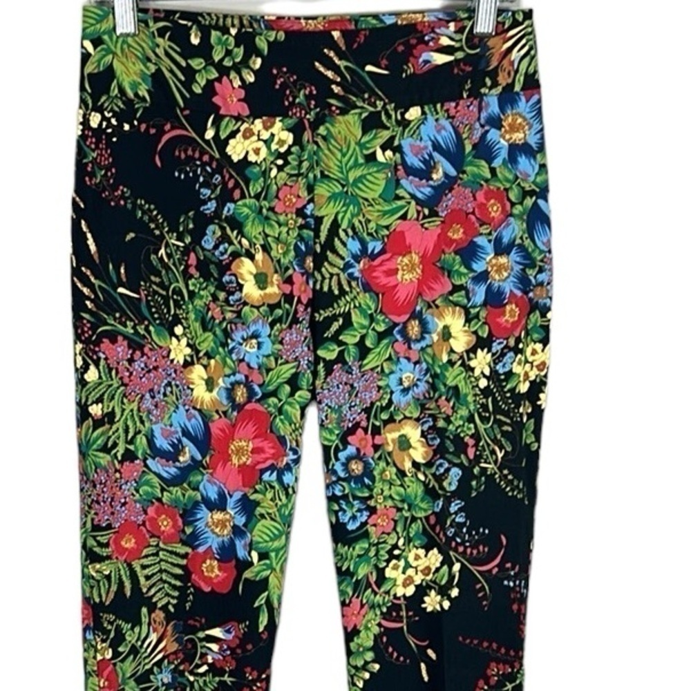 Joseph Ribkoff Tropical Floral Ponte Pants Size 8 - Picture 4 of 12